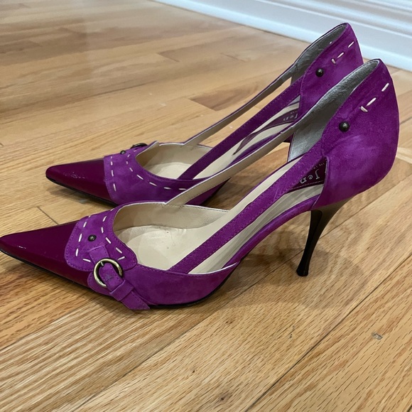 Mery Jen Purple Pointed Heels - Picture 3 of 4